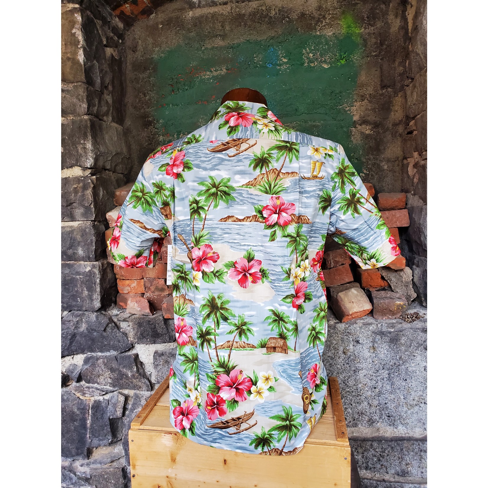 RJC Authentic Hawaiian Shirt - Silver Beach