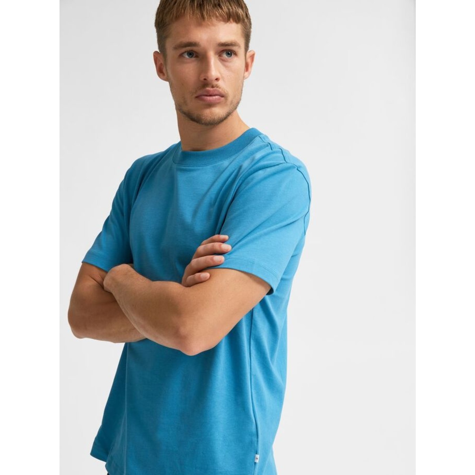 Selected Homme Selected Homme 1607738 Colman Relaxed Tee - Bluejay