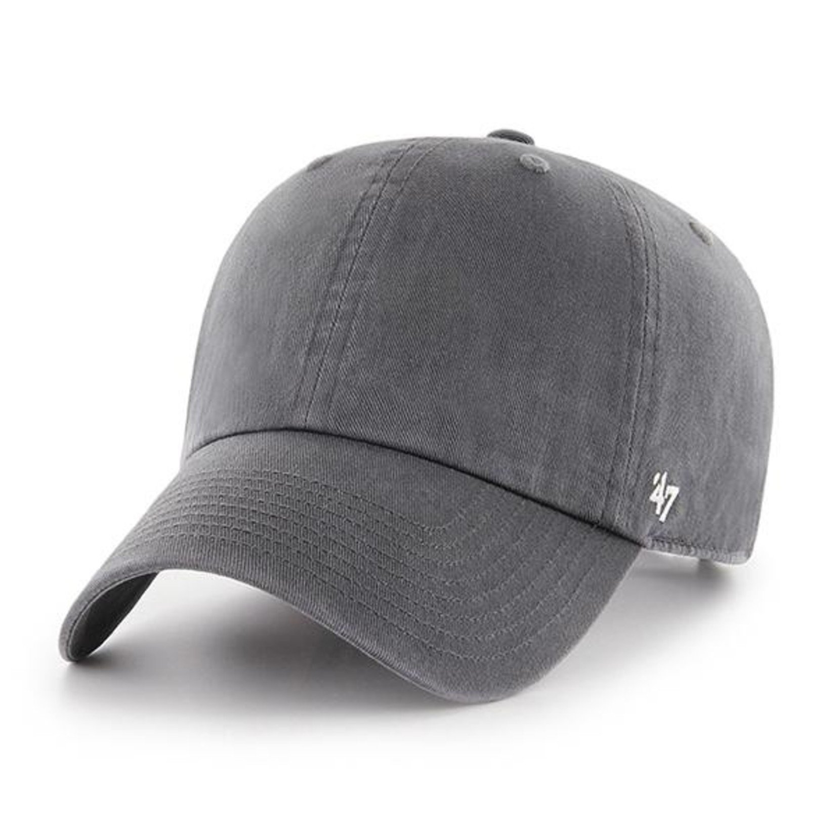 47 Brand Classic Clean Up Baseball Cap - Charcoal - Baker Street Menswear