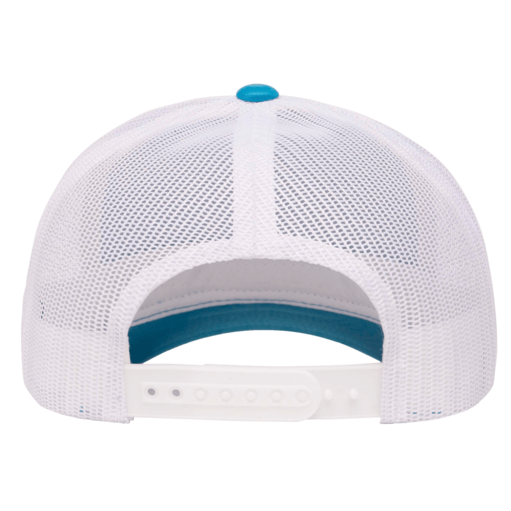 Flexfit 6606T 2-Tone Snapback Trucker Hat Turquoise/White - Baker