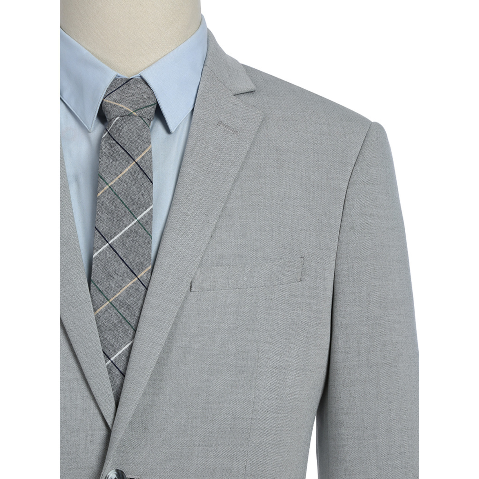 Renoir Renoir Slim Fit Suit 202-7 Silver Grey