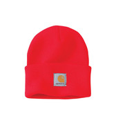 Carhartt A18 Knit Cuff Toque R67 Fire Red - Baker Street Menswear
