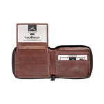 Mancini Zippered Wallet with Removable Passcase