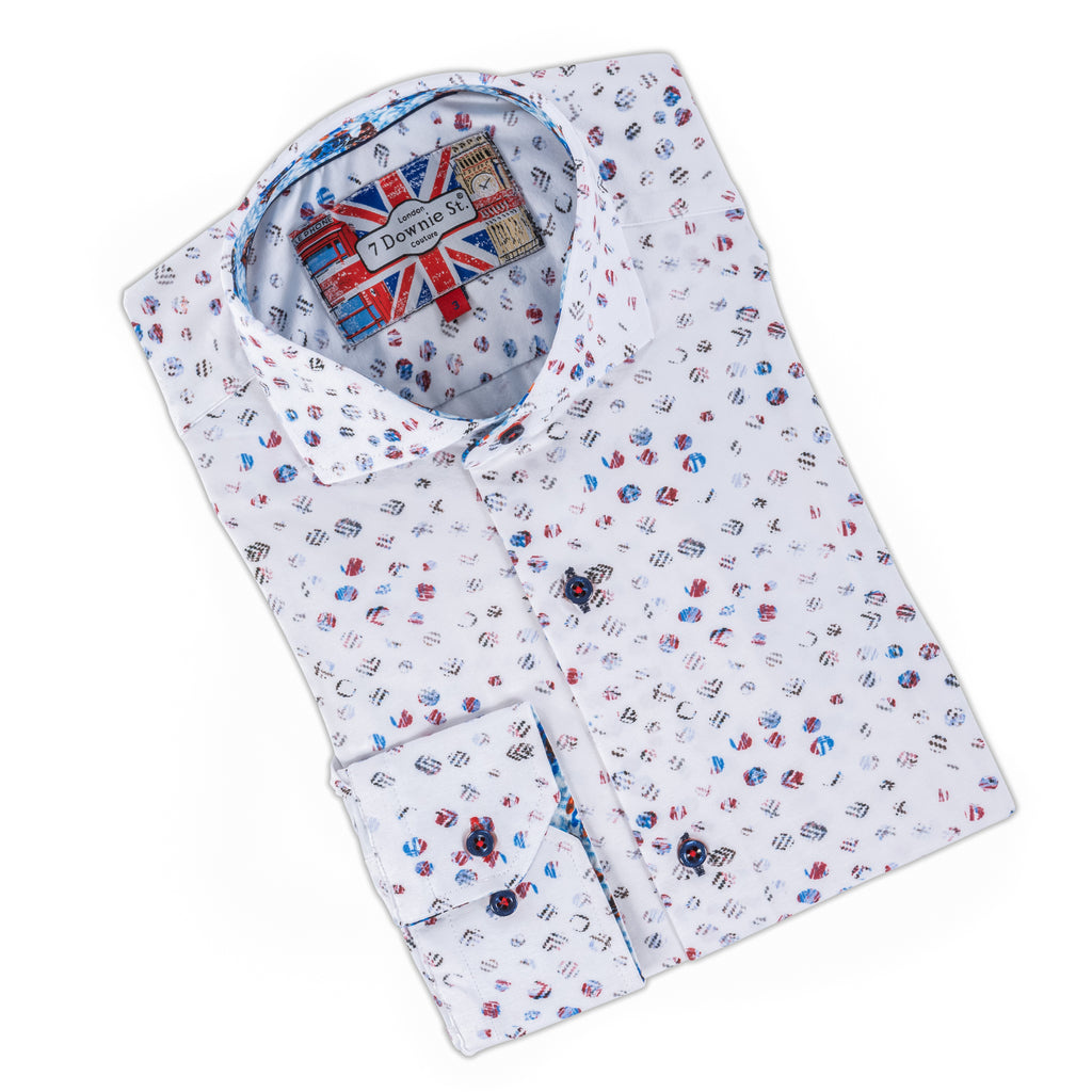 7 Downie S23 7004 LS Shirt - Baker Street Menswear