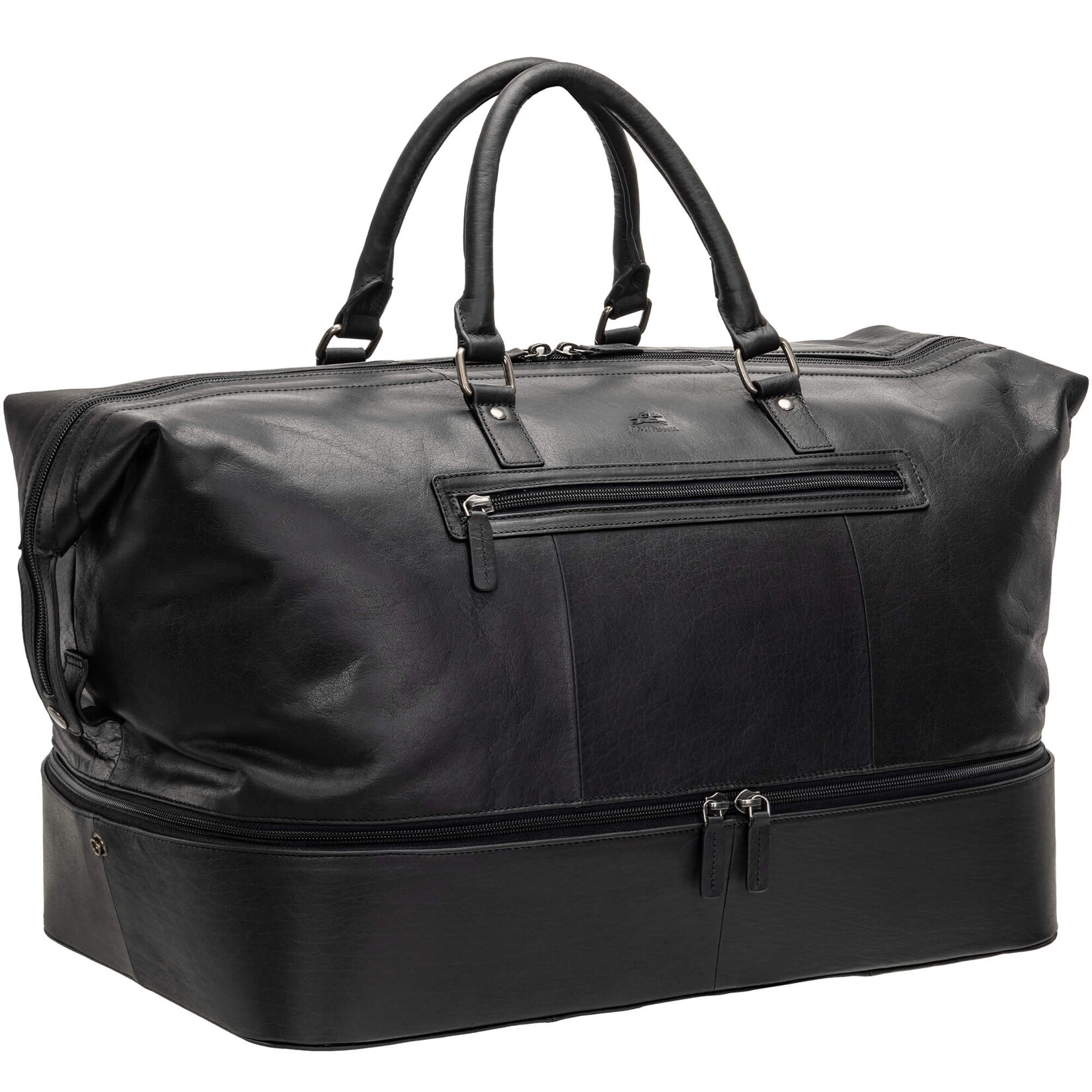 Mancini 99-54807 Two Compartment Duffle Bag Brown