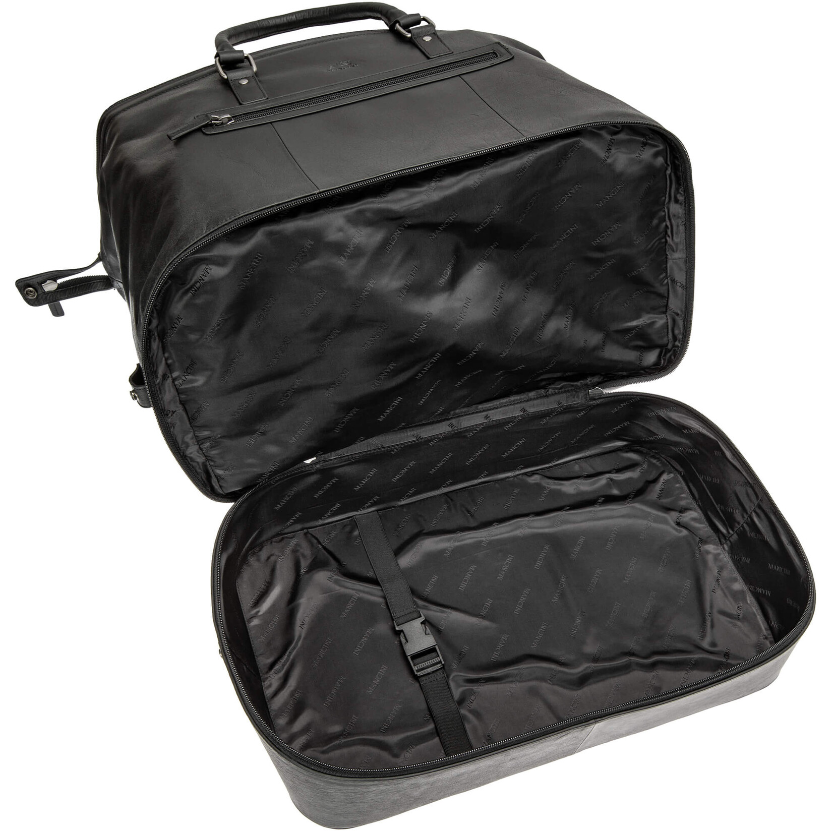 Mancini 99-54807 Two Compartment Duffle Bag Brown