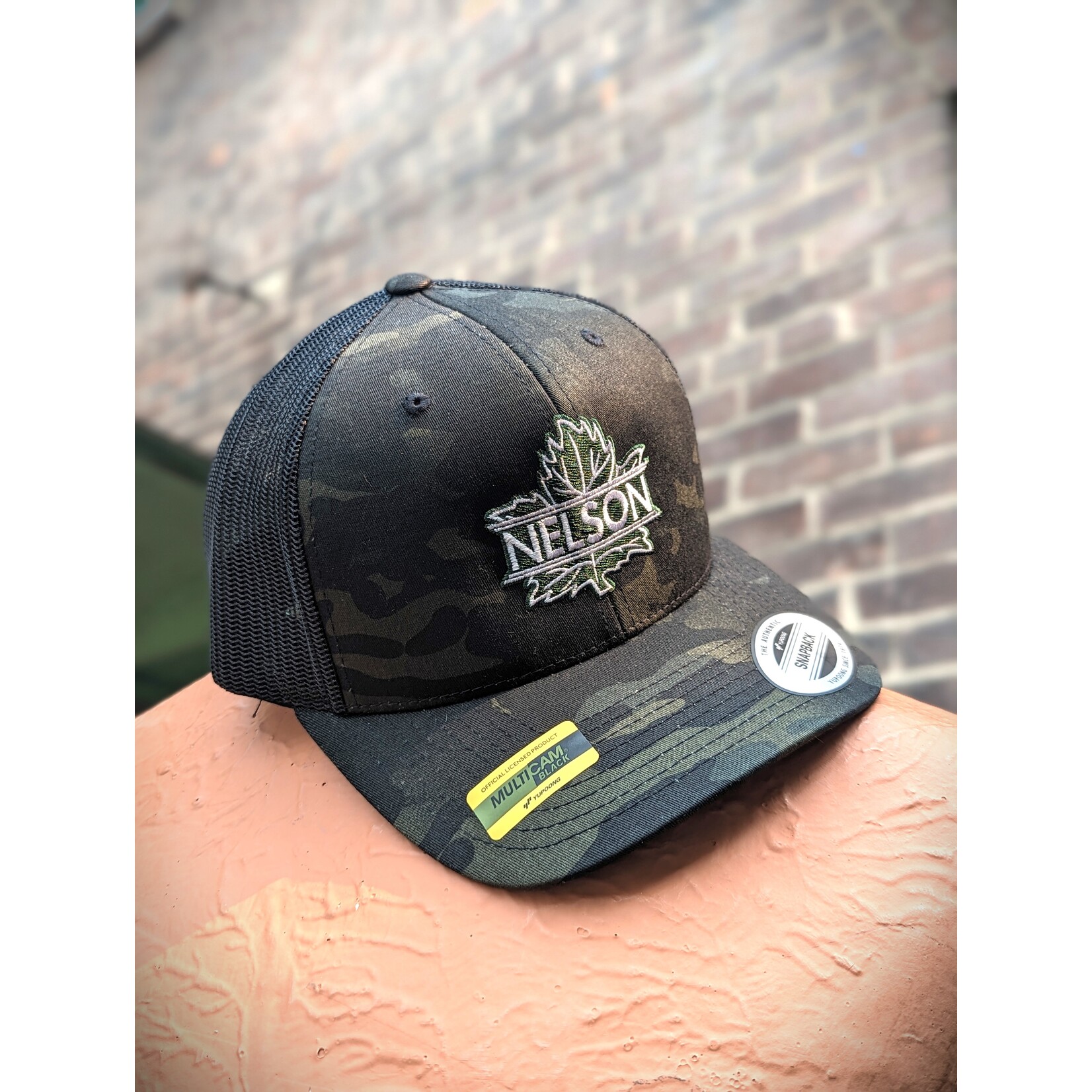 Nelson Leafs Multicam Camo Trucker Mesh Cap 6606MC