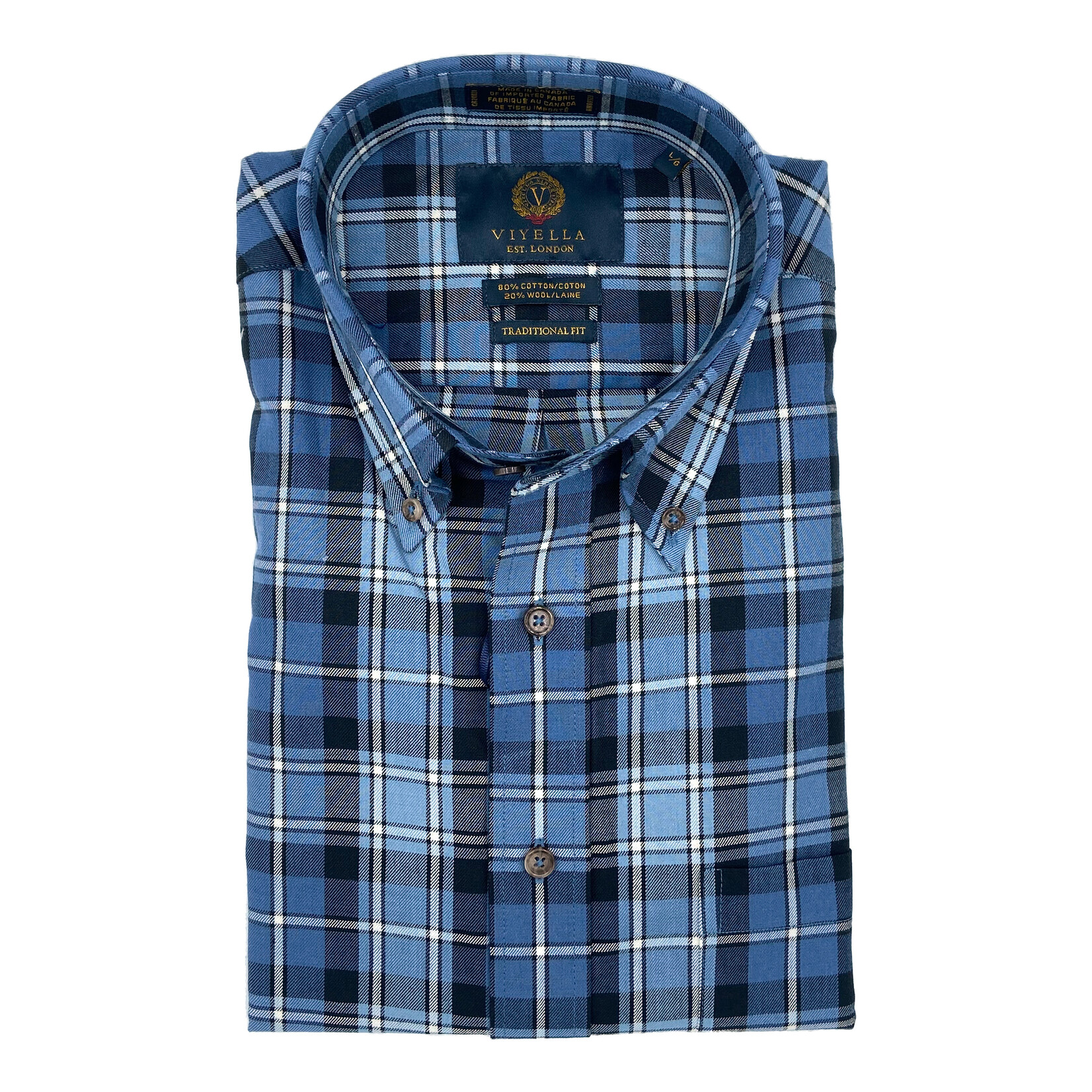 Viyella 651445 80/20 Cotton/Merino Wool Long Sleeve