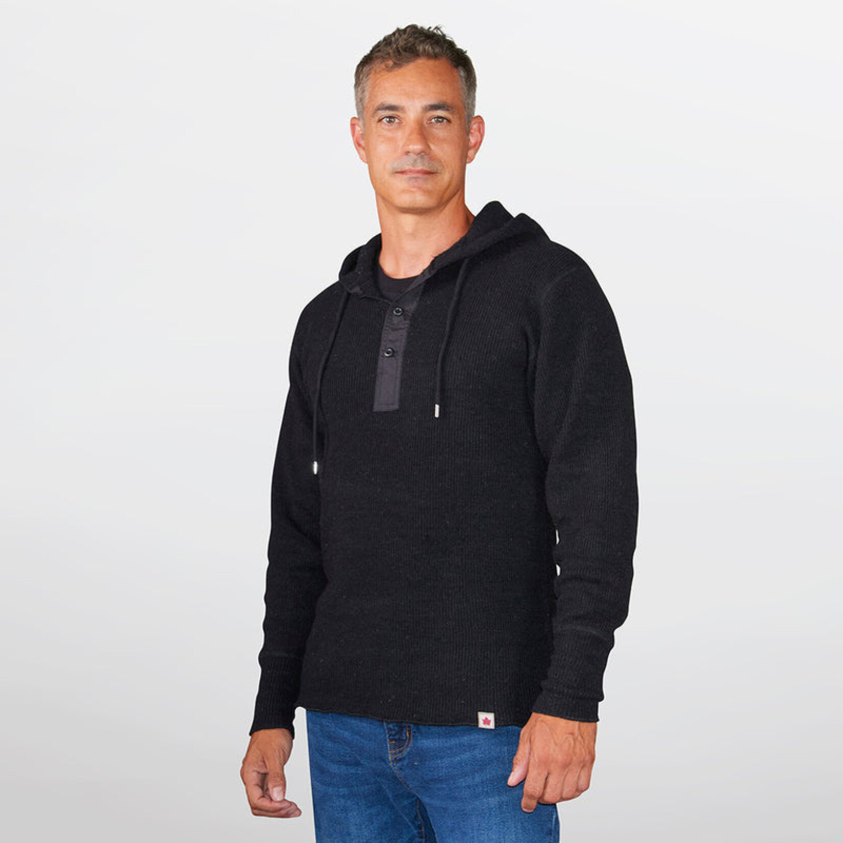 Stanfield's Stanfield's 1329 Hvwt Hooded Wool Henley