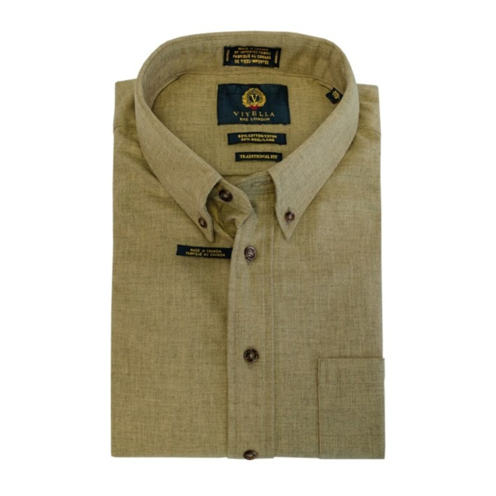Viyella 255401 80% Cotton 20% Wool L/S Sprtsht
