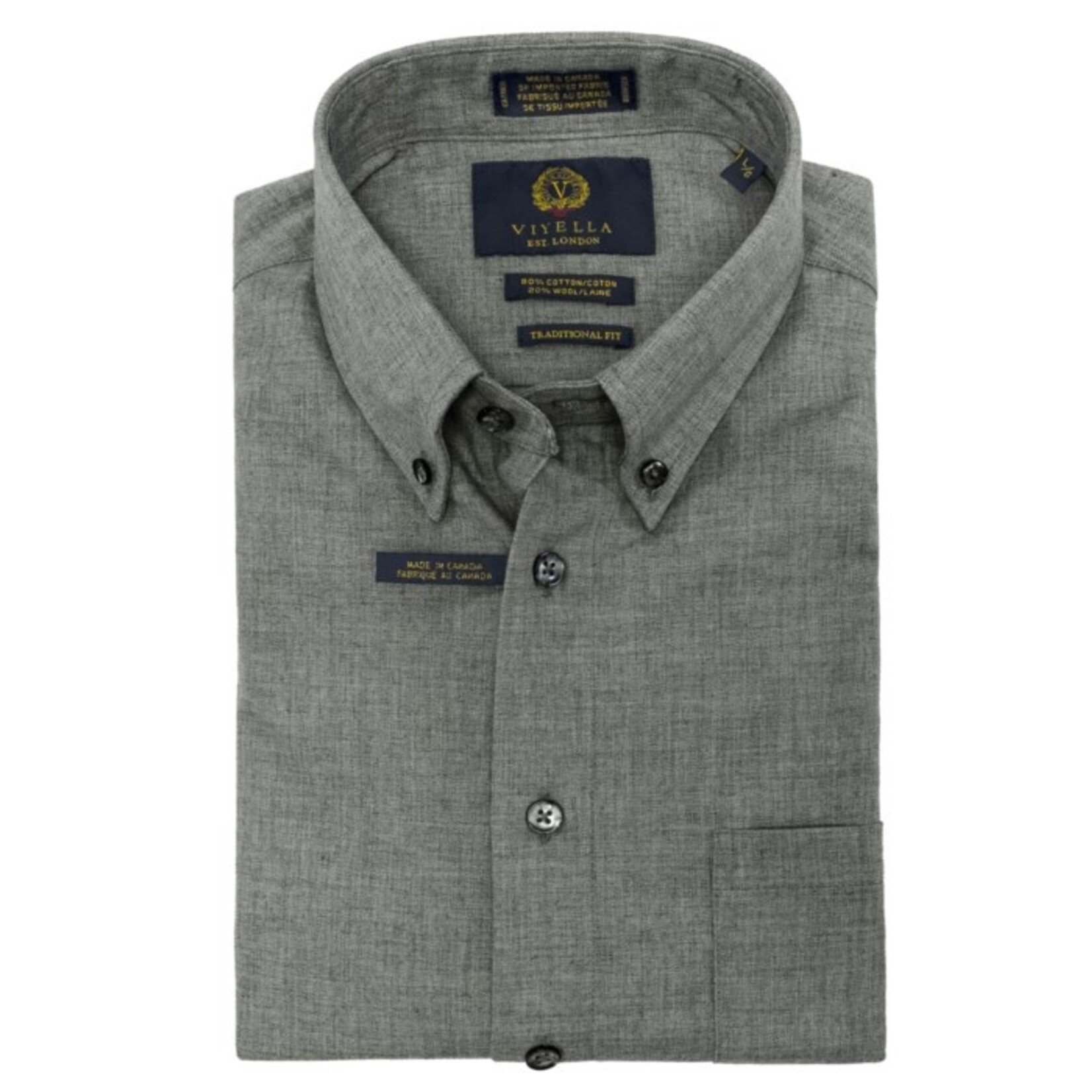 Viyella 255401 80% Cotton 20% Wool L/S Sprtsht