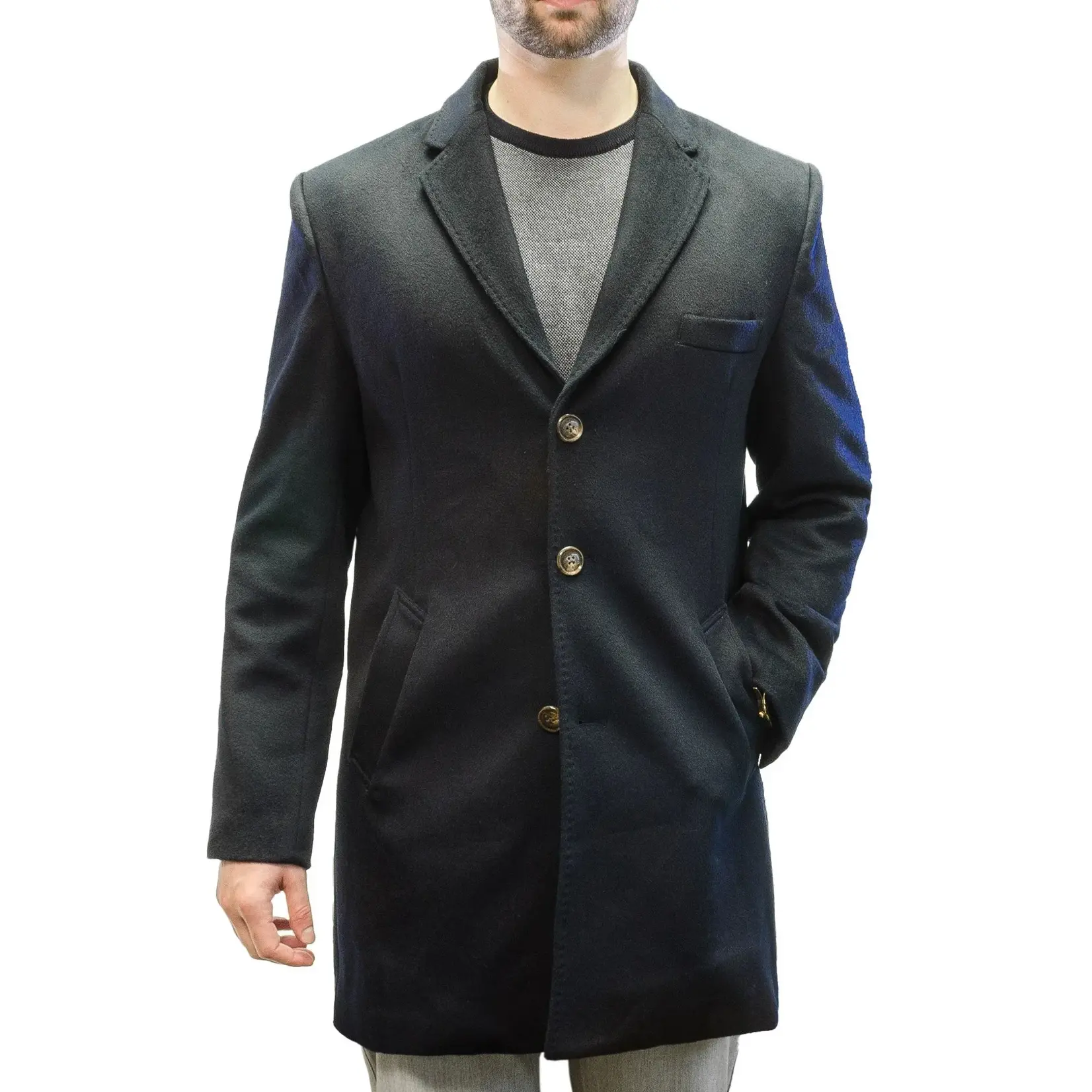 Viyella F24 557908 Wool 3 Button Coat