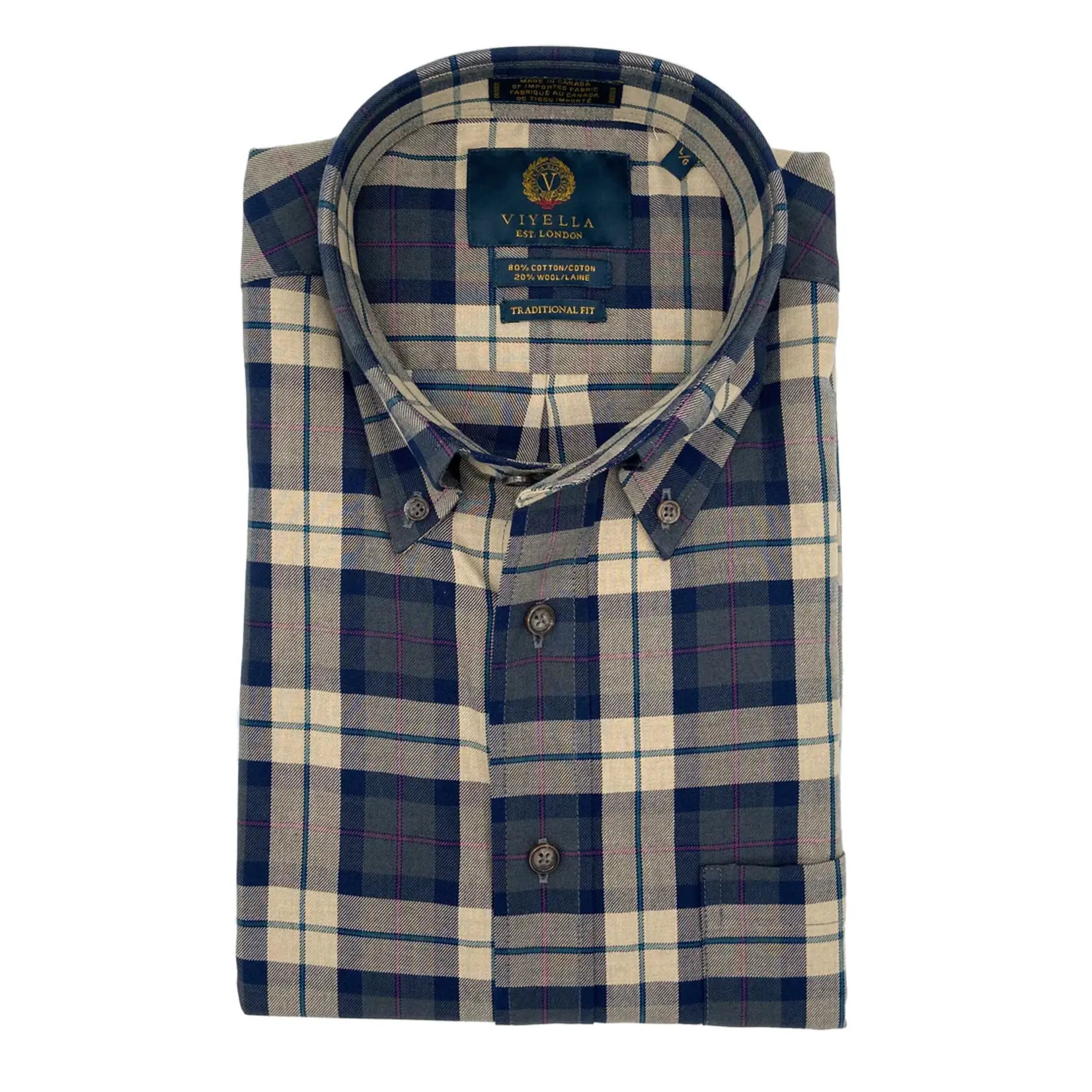 Viyella 80/20 Cotton/Merino Wool Long Sleeve 651440