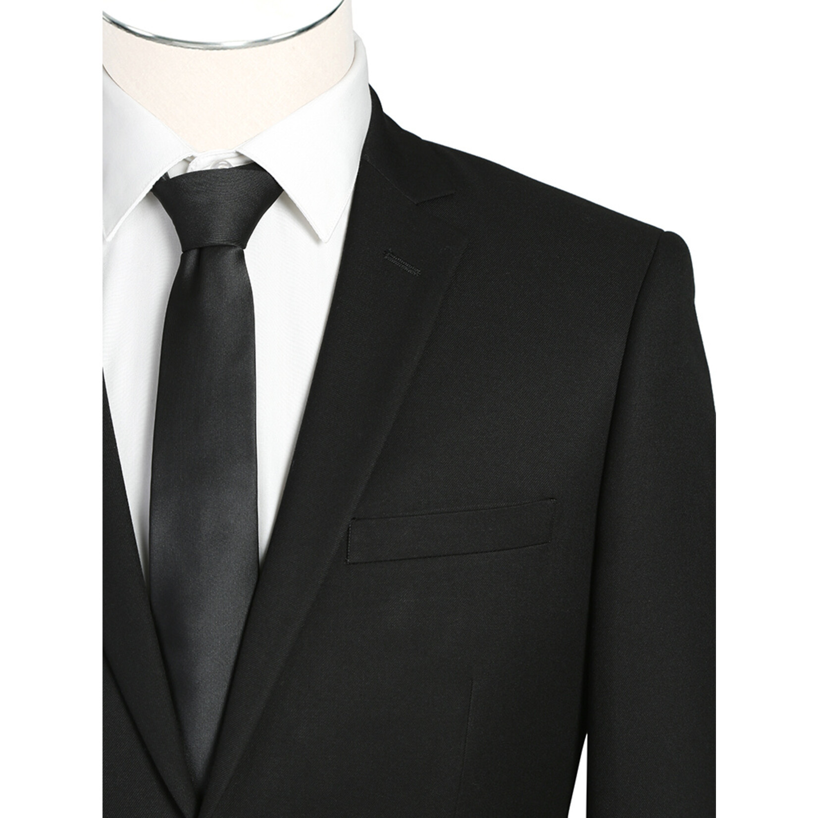 Renoir Slim Fit Suit 201-1 Black
