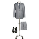 Renoir Slim Fit Suit 202-2 Silver Grey