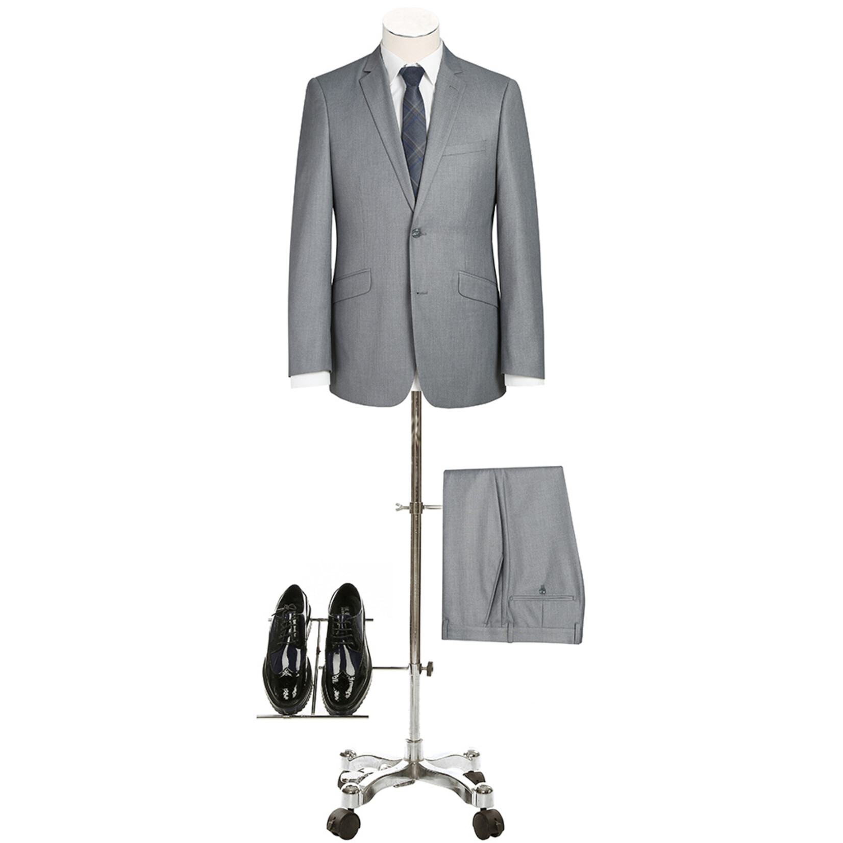 Renoir Renoir Slim Fit Suit 202-2 Silver Grey