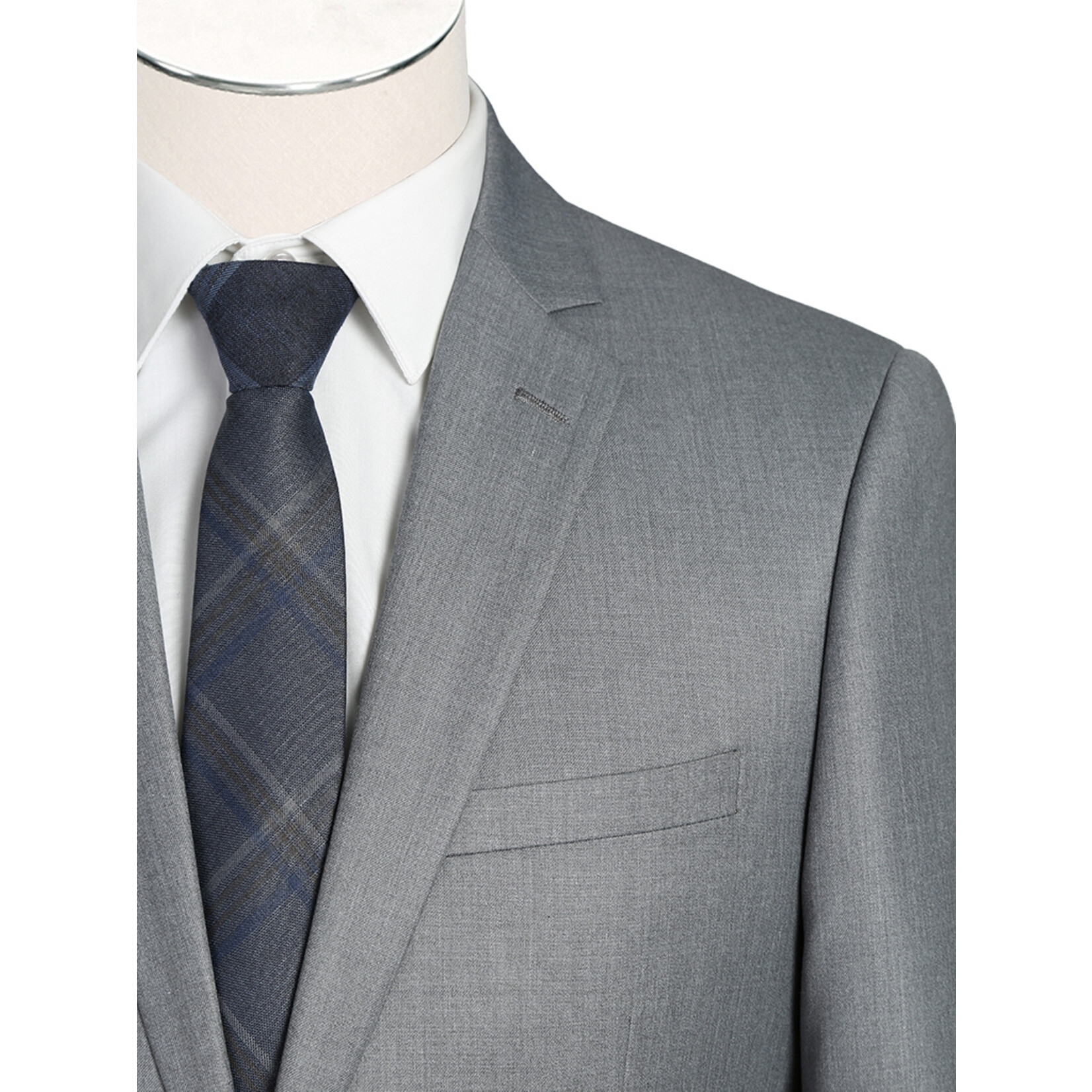Renoir Slim Fit Suit 202-2 Silver Grey