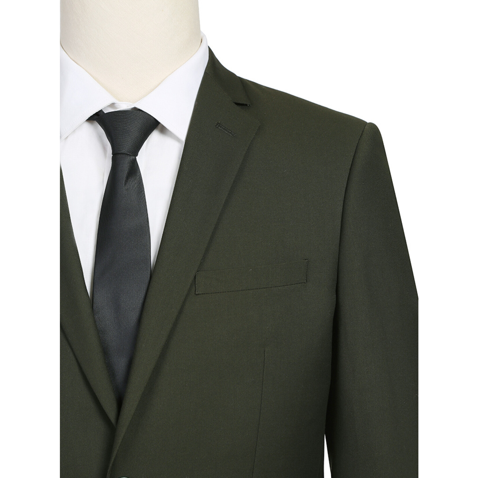 Renoir Slim Fit Suit 201-10 Olive Green