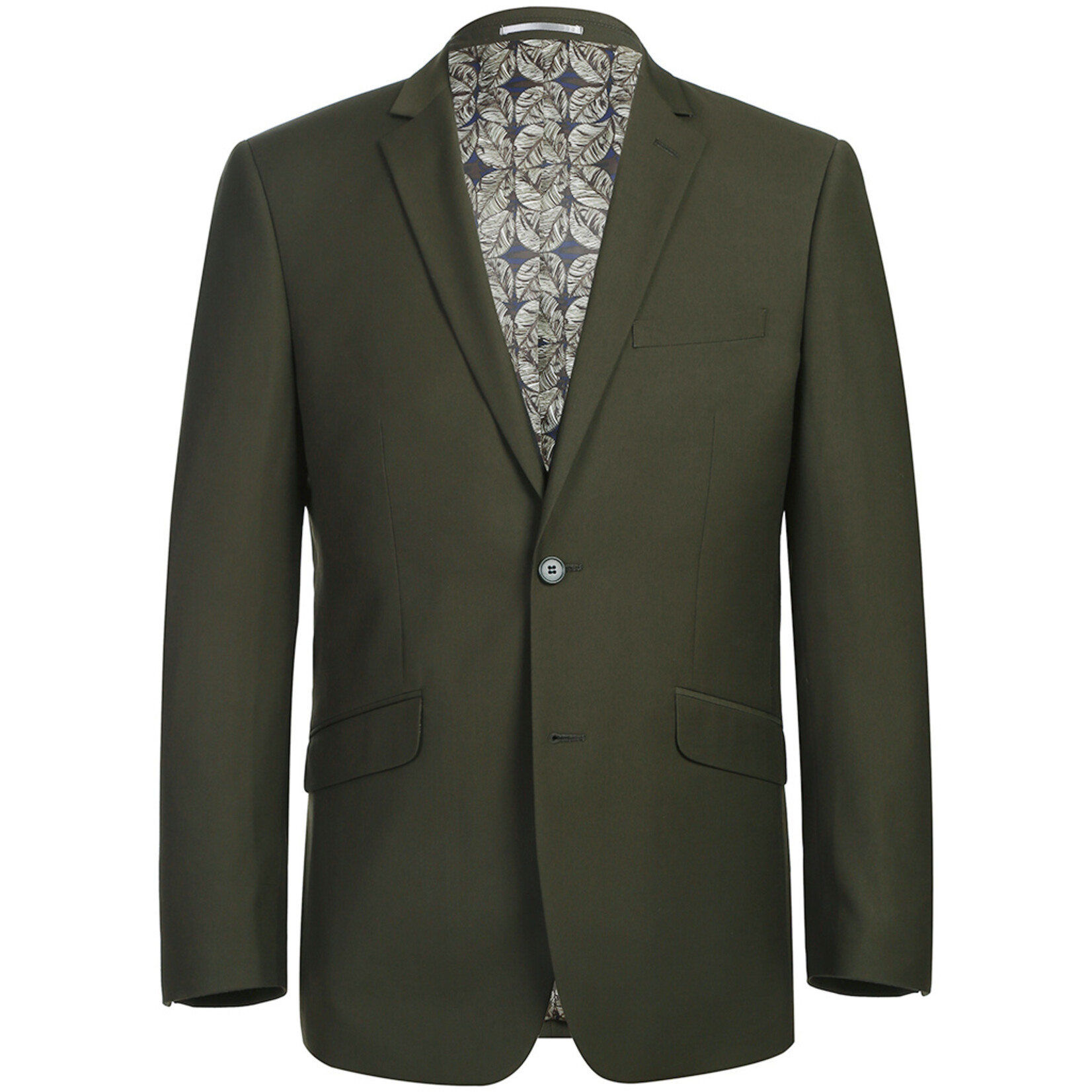 Renoir Slim Fit Suit 201-10 Olive Green