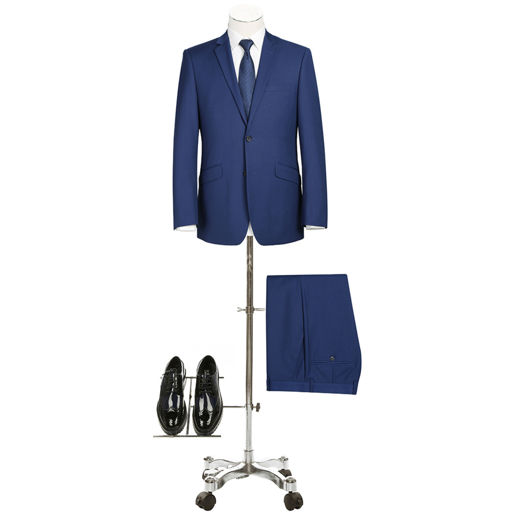 Renoir Slim Fit Suit 201-20 Royal Blue
