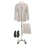 Renoir Slim Fit Suit 201-84 Cream