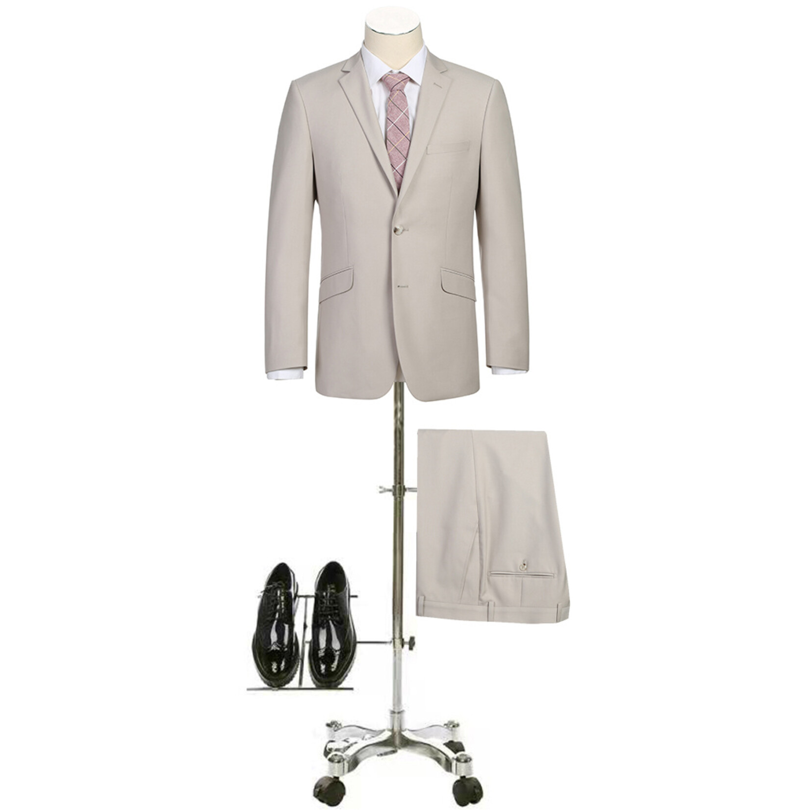 Renoir Slim Fit Suit 201-84 Cream