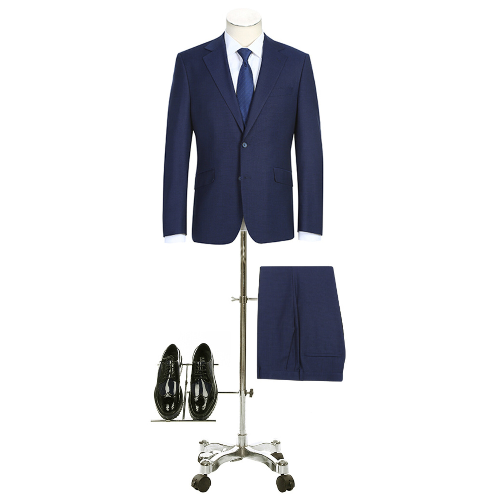 Renoir Slim Pattern Suit HK101 Blue