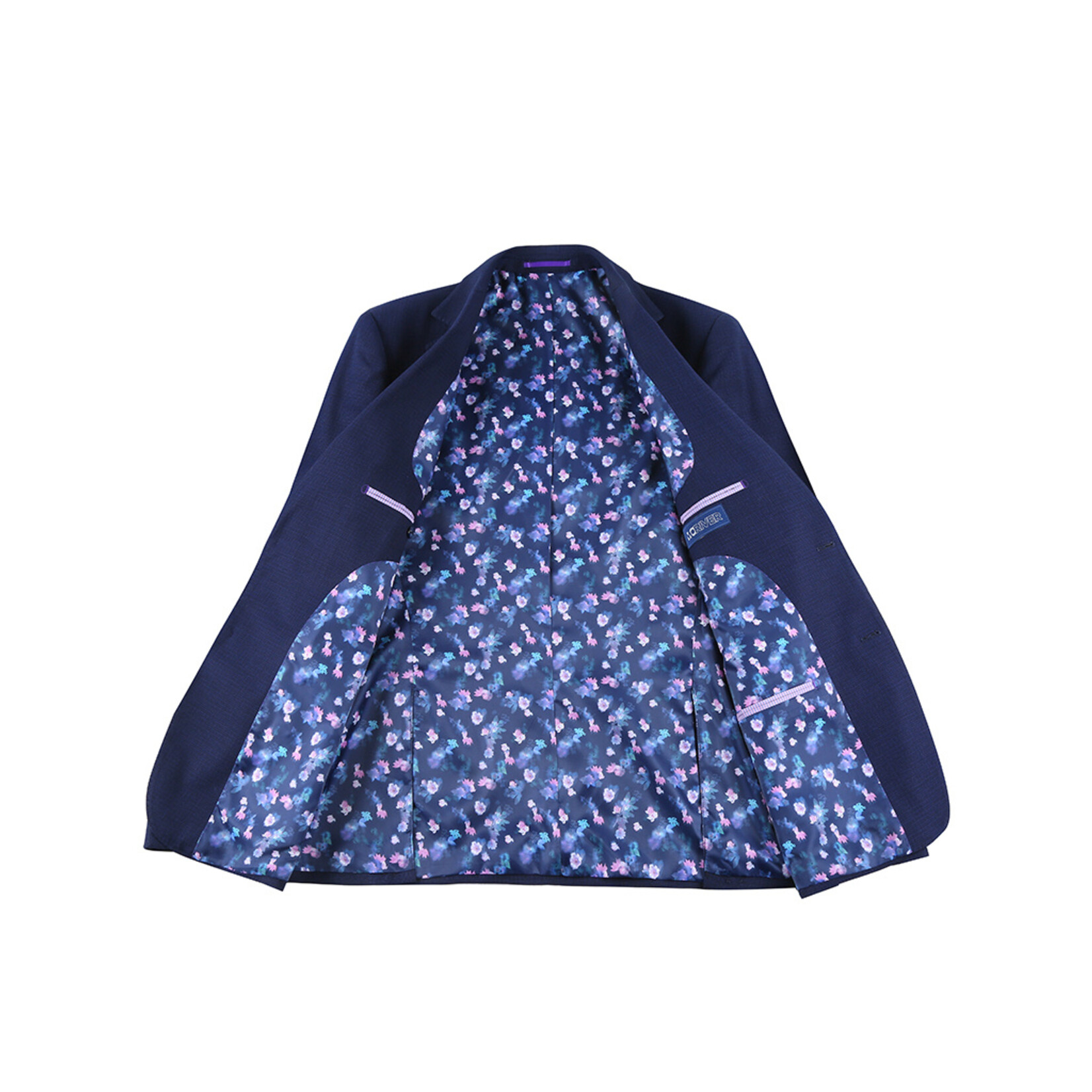 Renoir Slim Pattern Suit HK101 Blue