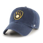 47 Brand Clean up Cap MLB Milwaulkee Brewers