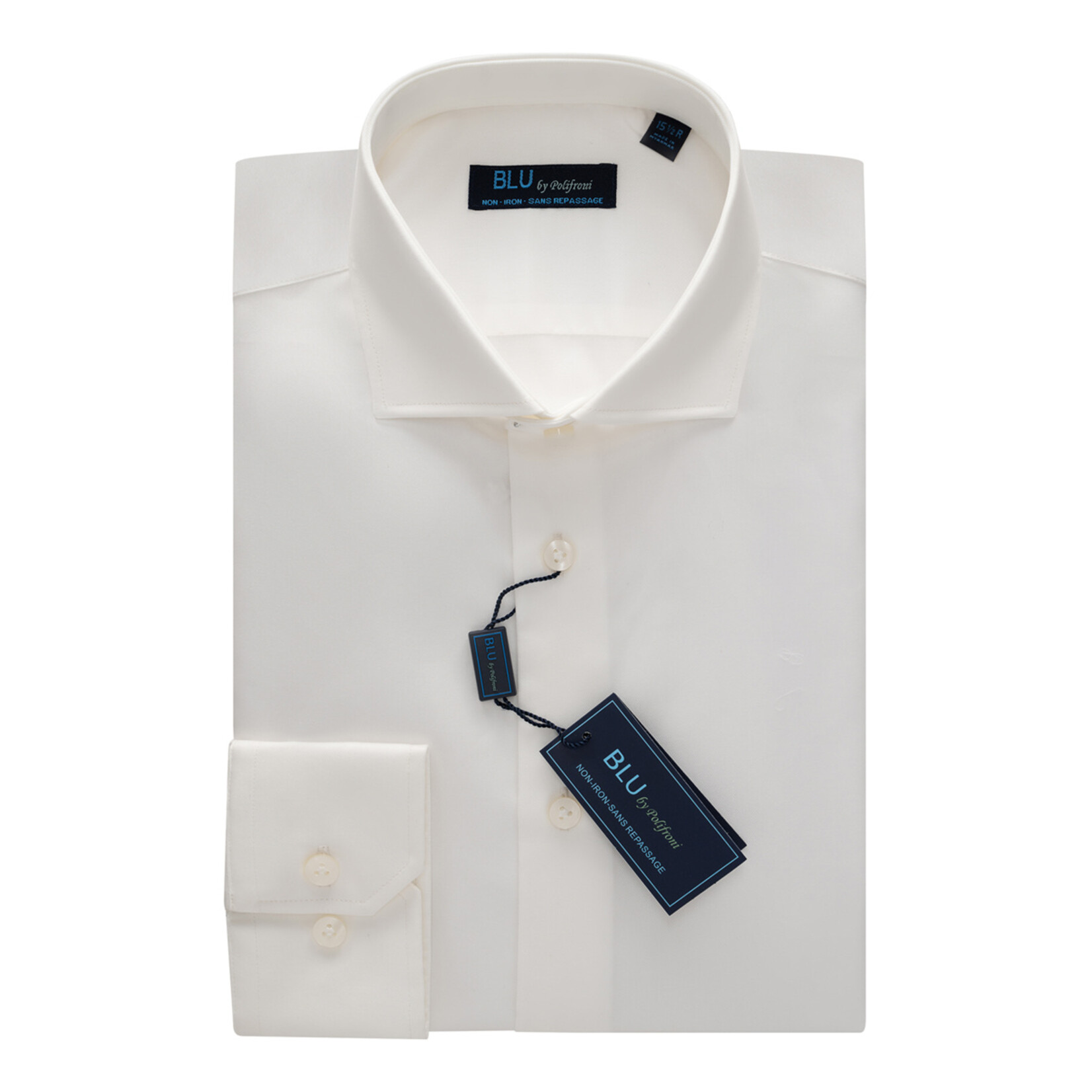 BLU-360 by Polifroni Non-Iron Dress Shirt 05 Ecru