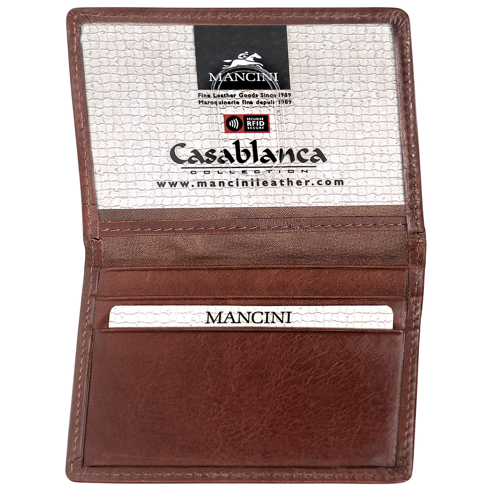 Mancini Mancini 8700851 RFID Slimfold w Removable Passcase