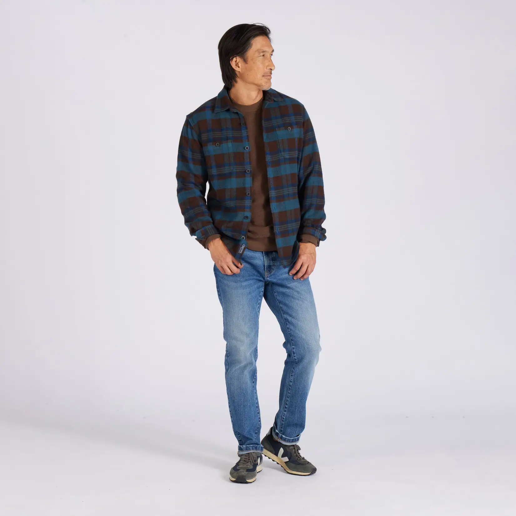 Grayers W071123BWN Flannel Shirt