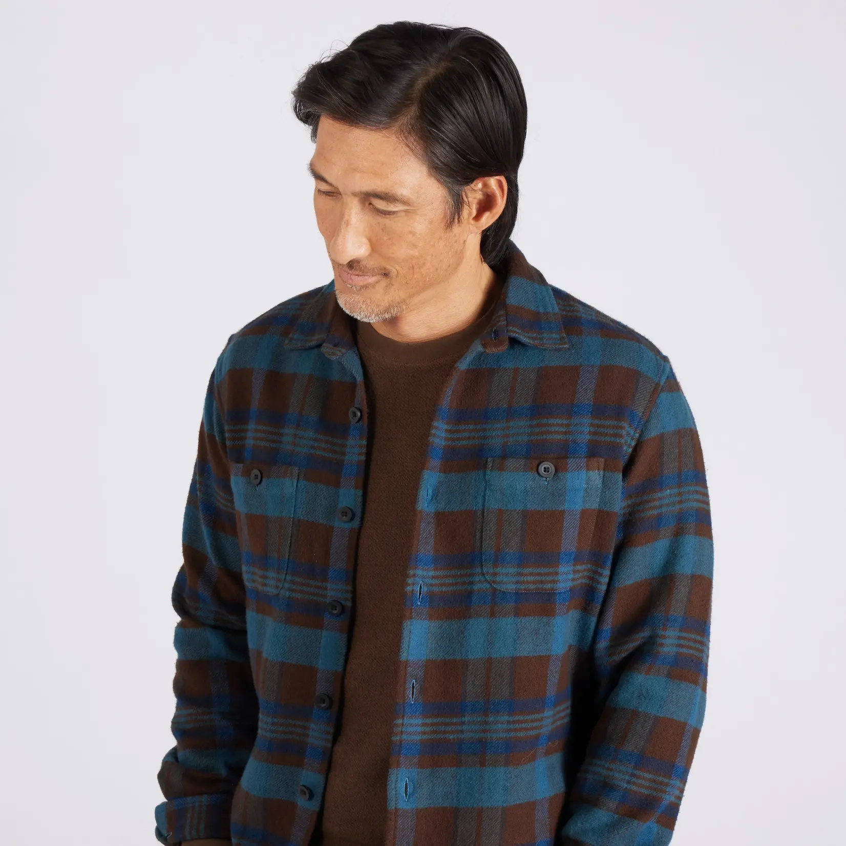 Grayers W071123BWN Flannel Shirt