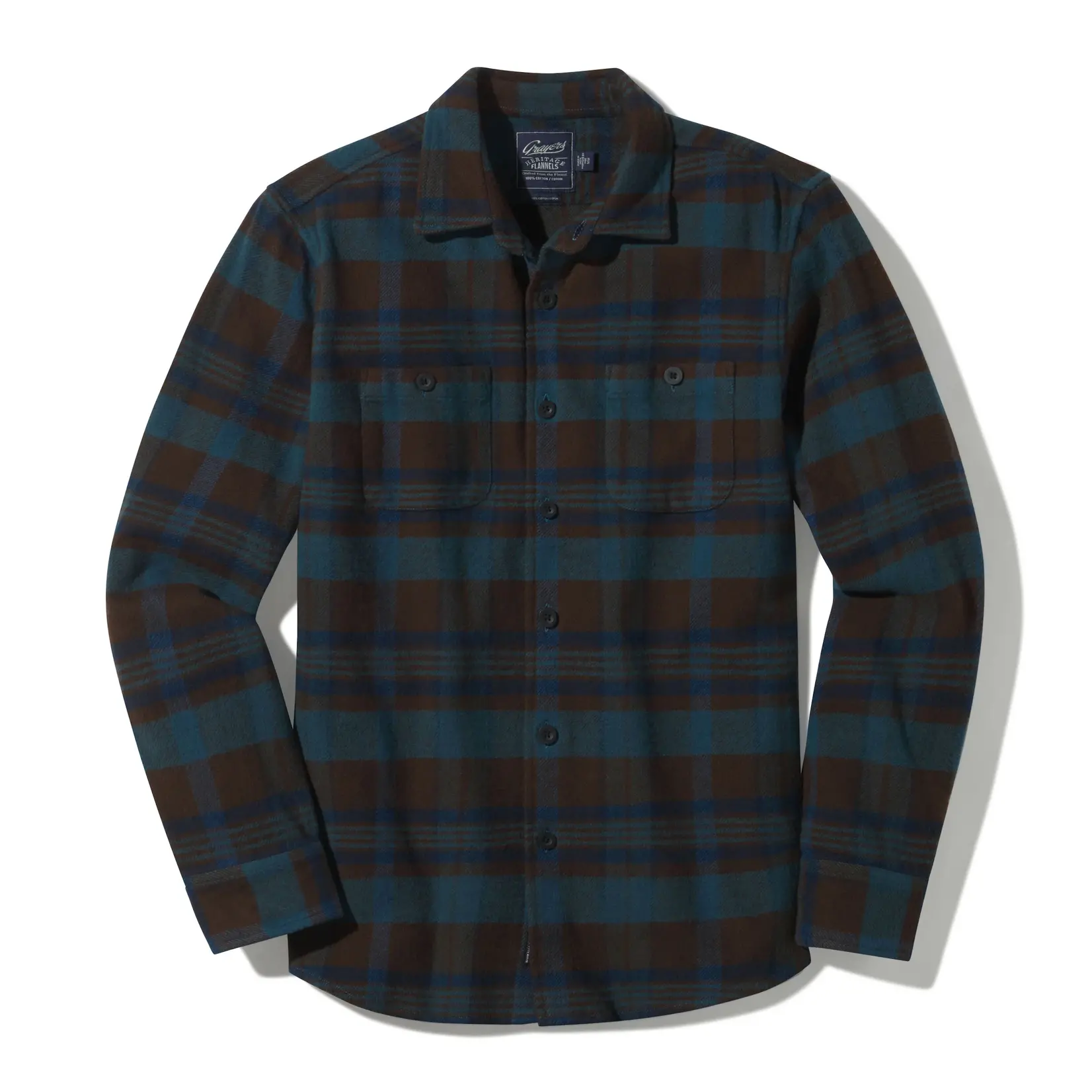 Grayers W071123BWN Flannel Shirt