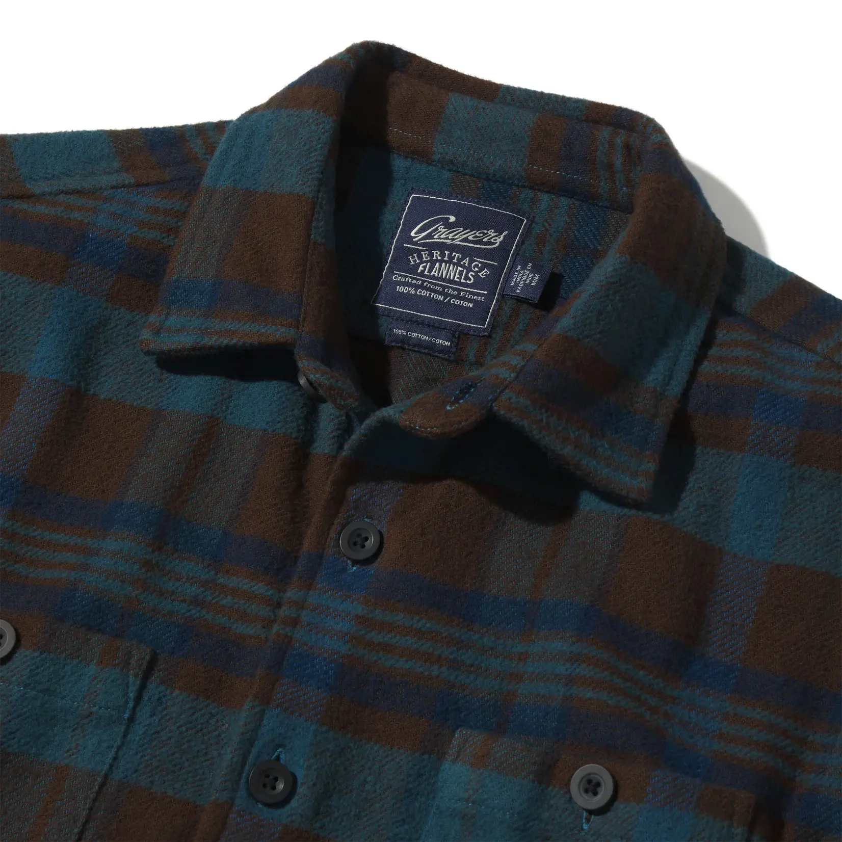 Grayers W071123BWN Flannel Shirt