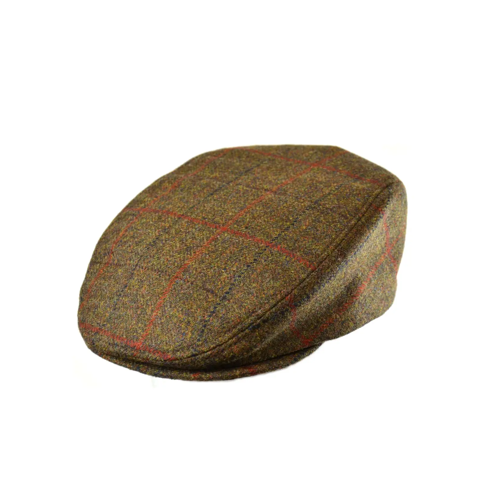 Crown Cap 46689S Scottish Tweed Flat Cap Ivy