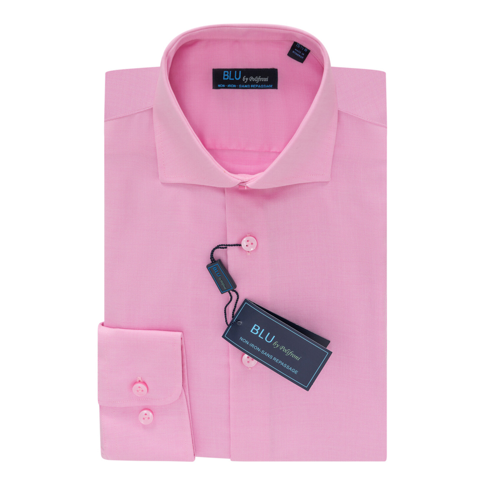 BLU 415 Dress Shirt 42 Pink