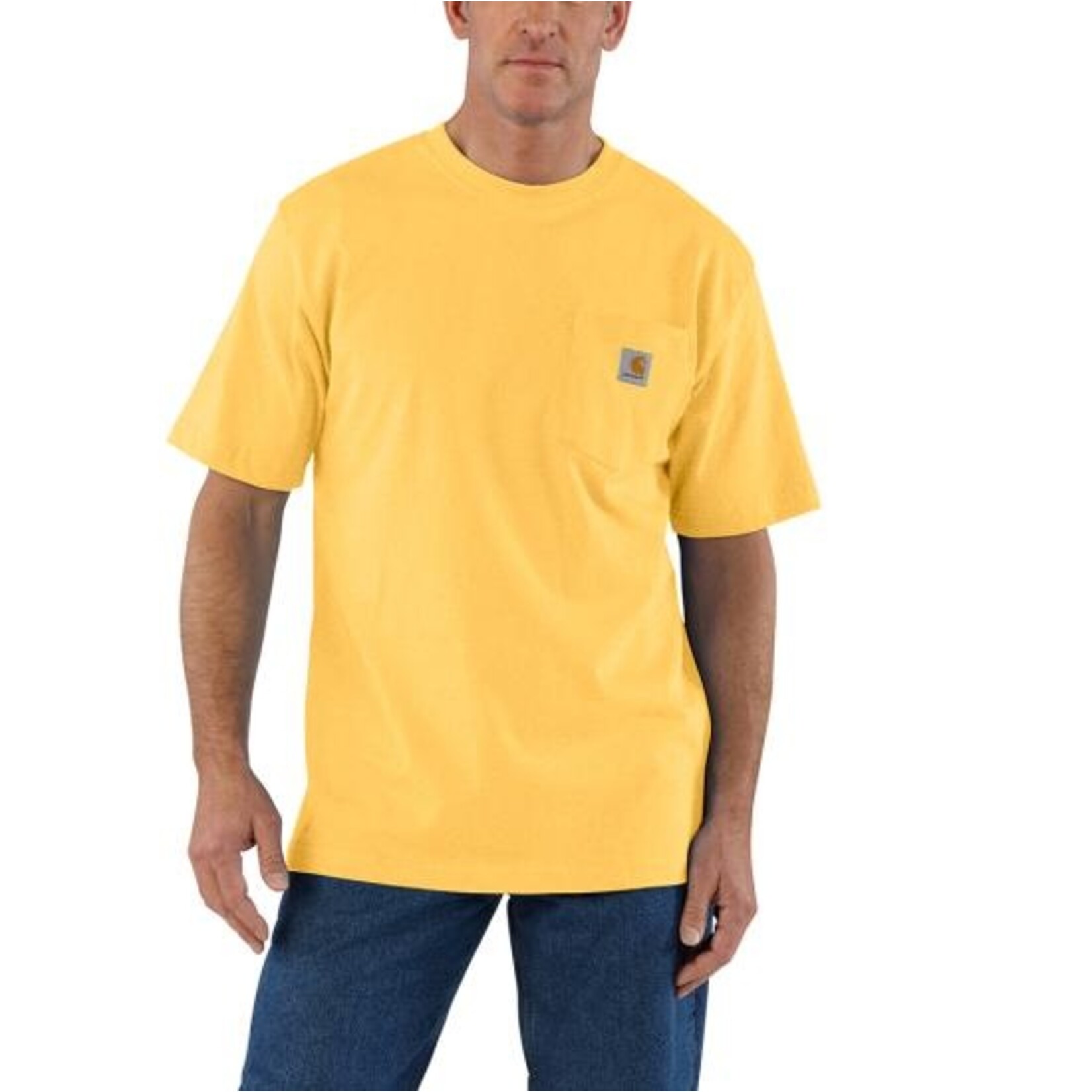 Carhartt Carhartt K87 SS Pocket T-Shirt Y49 Vivid Yellow Heather