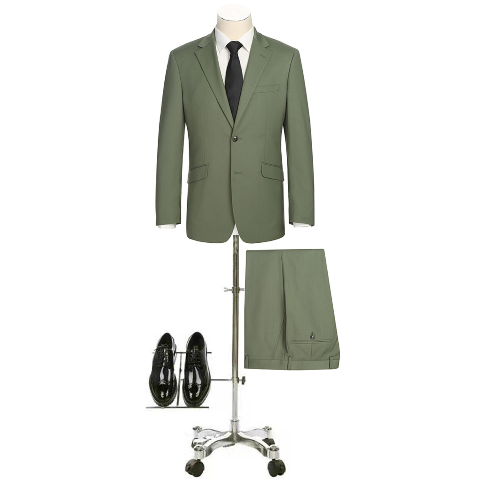 Renoir Slim Fit Suit 201-11 Sage WEB ONLY