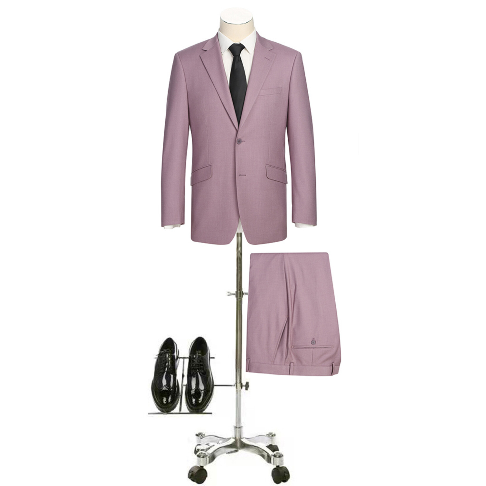 Renoir Slim Fit Suit 201-12 Rose WEB ONLY