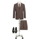 Renoir Renoir Slim Fit Suit 201-21 Tawny Brown