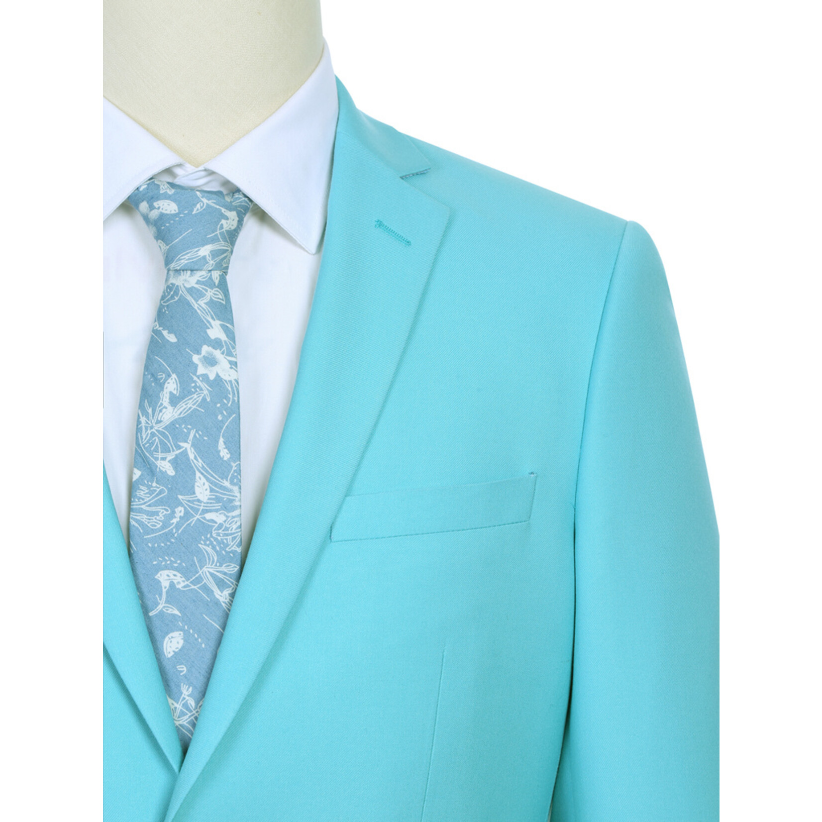 Renoir Slim Fit Suit 201-59 Robin's Egg Blue WEB ONLY