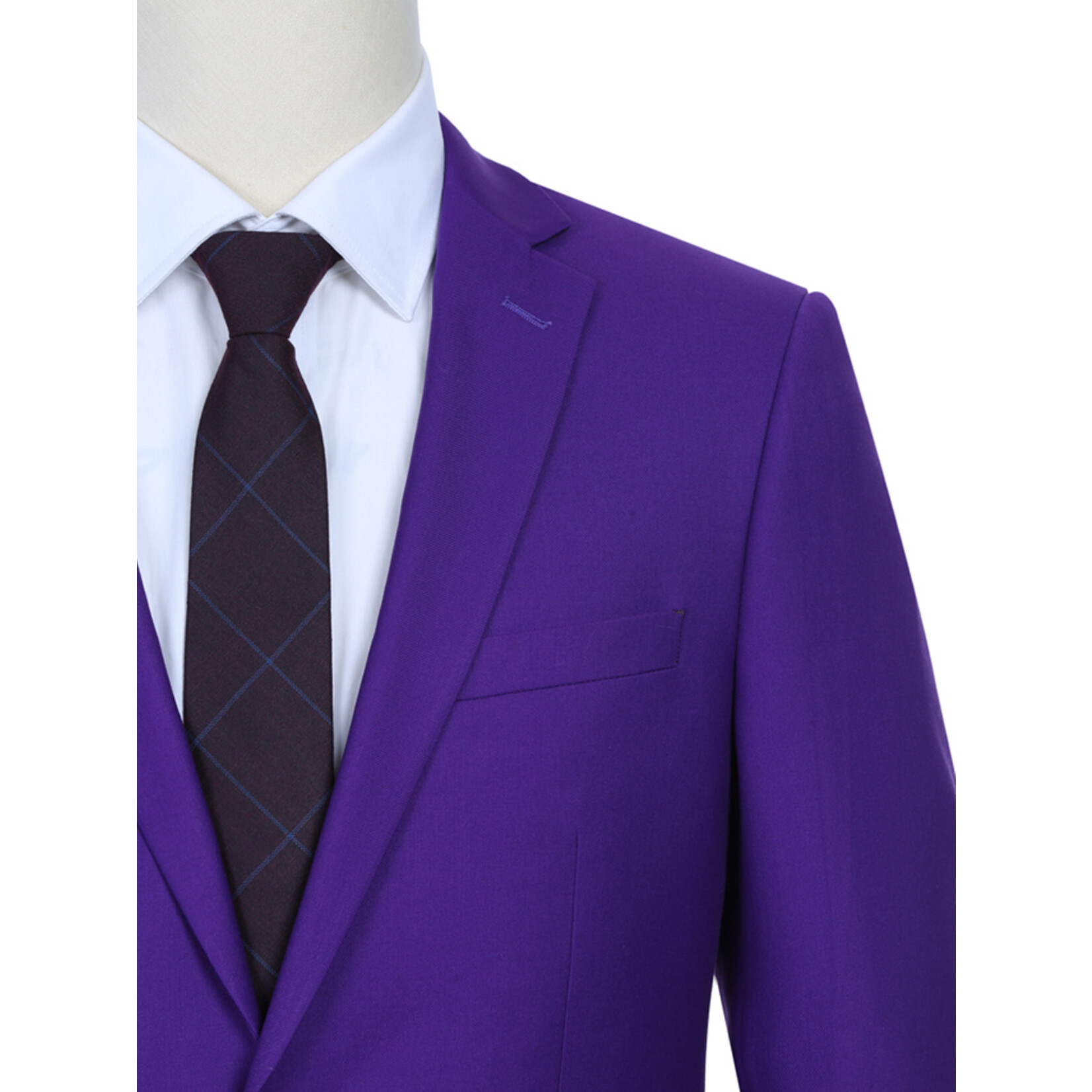 Renoir Slim Fit Suit 201-68 Purple WEB ONLY