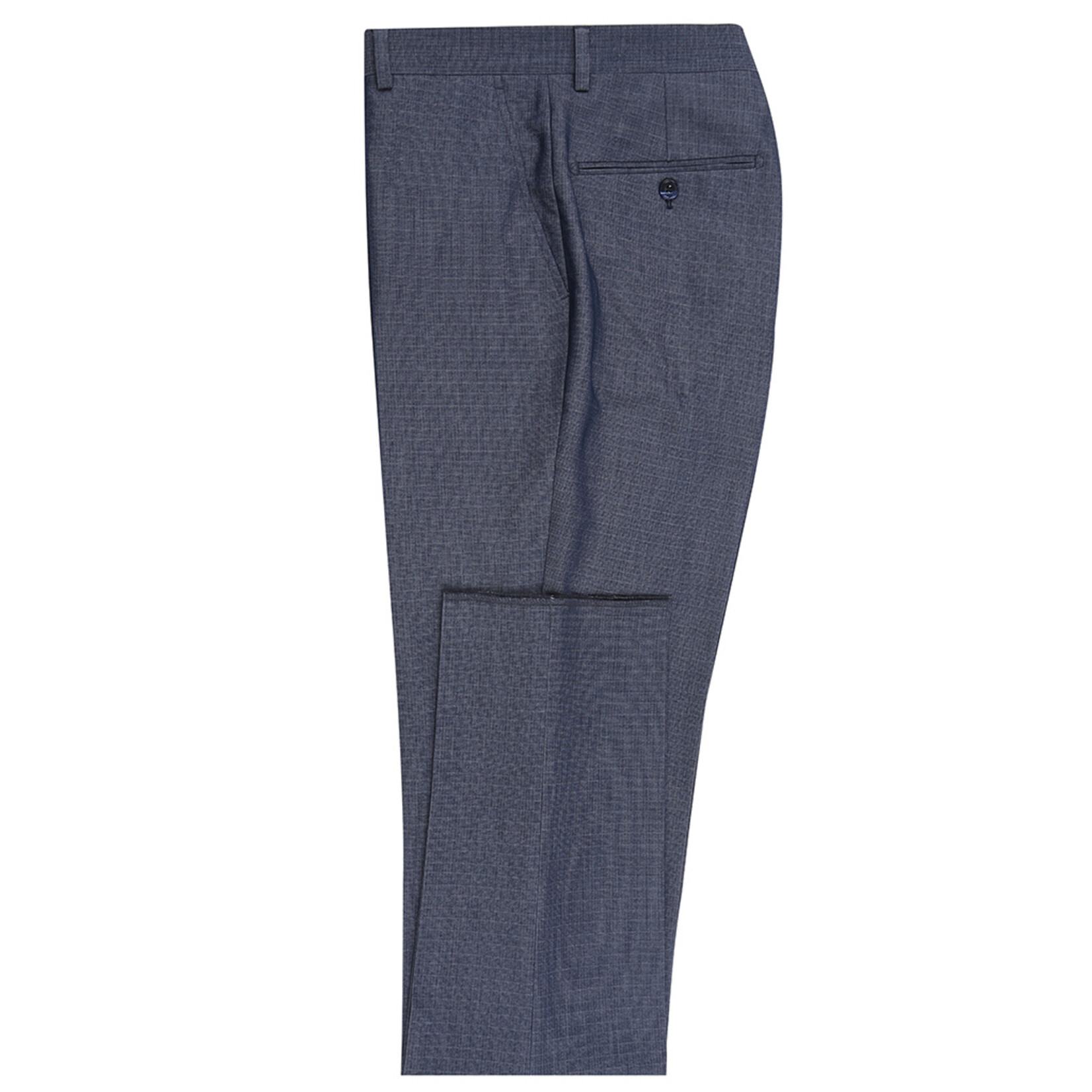 Renoir Slim Pattern Suit 242-16 Blue/Grey Neat Web Only