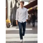 Point Zero straight leg low rise men's jeans