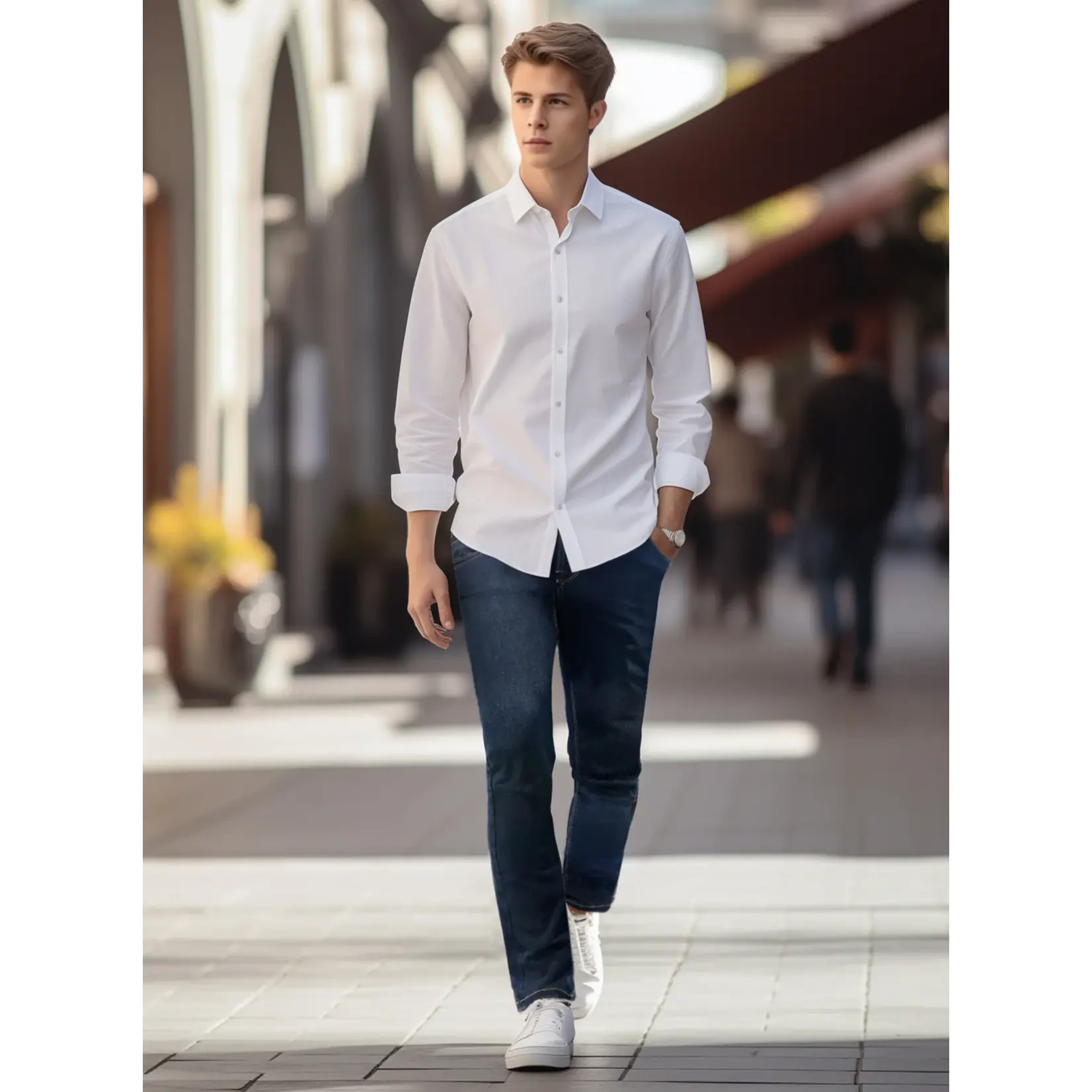 Point Zero straight leg low rise men's jeans