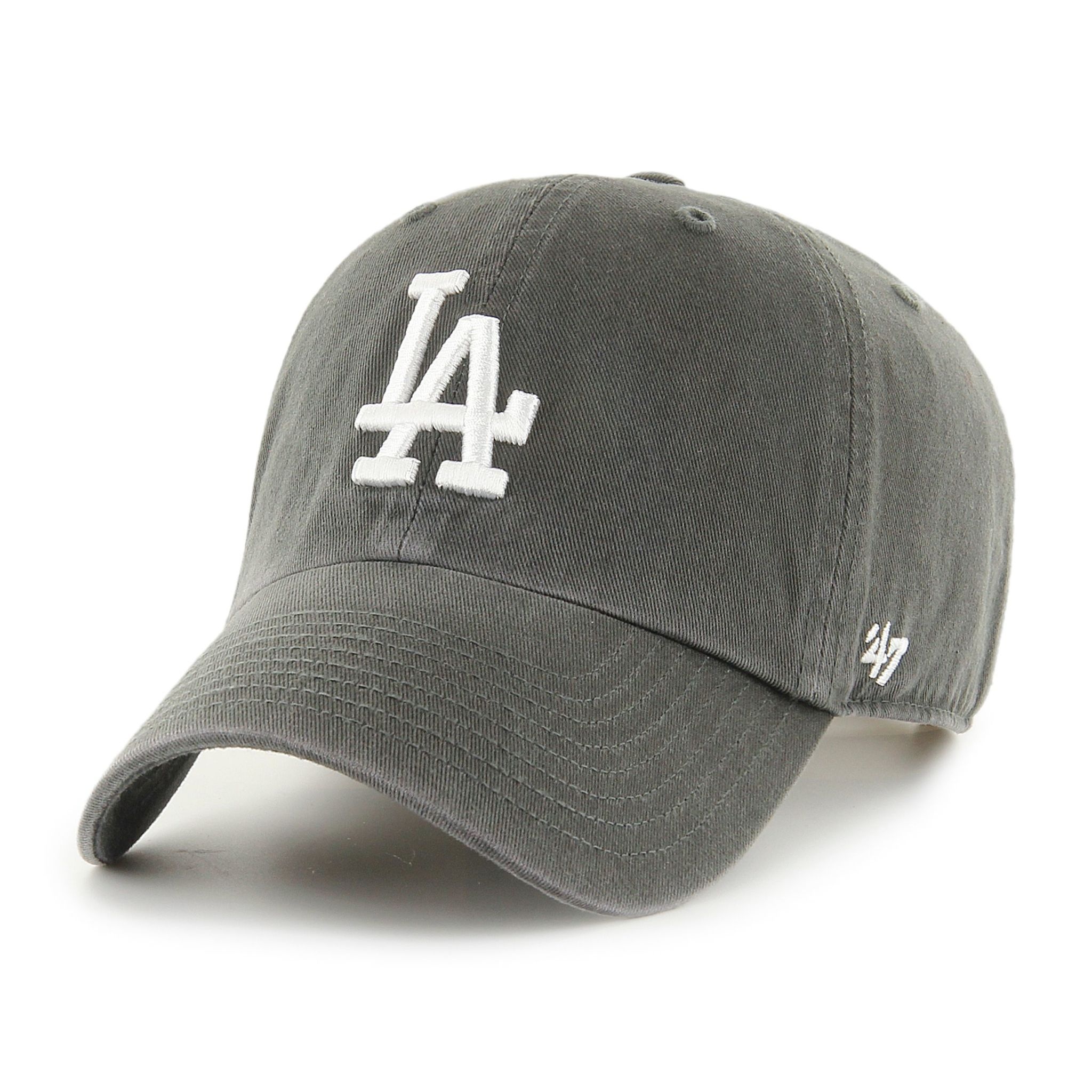 47 Brand Clean up Cap MLB LA Dodgers Graphite - Baker Street Menswear 47 Brand Clean up Cap MLB LA Dodgers Graphite - Baker Street Menswear