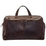 Mancini 99-5477 Leather Carry On Brown