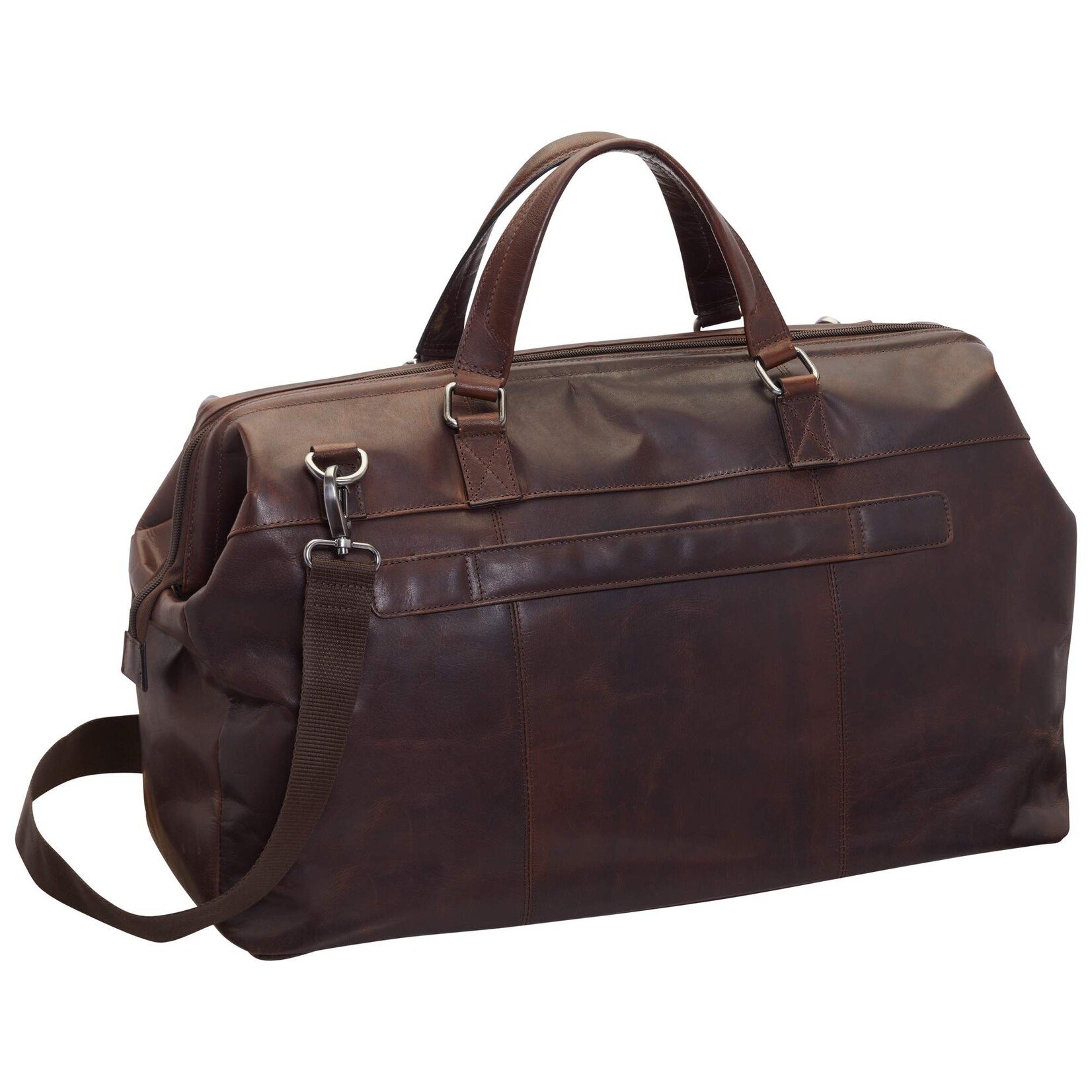 Mancini 99-5477 Leather Carry On Brown