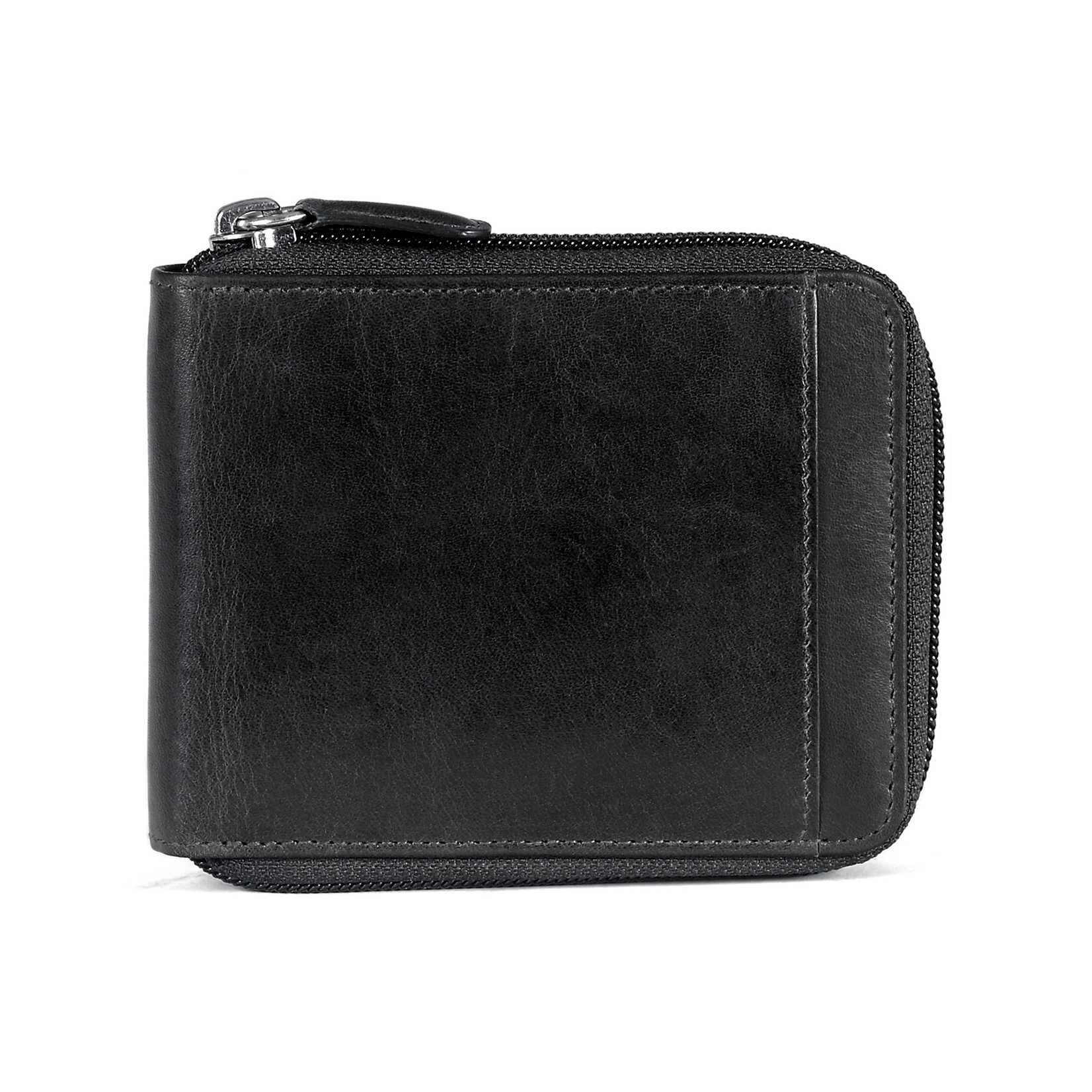 Mancini 8700159 Zippered Wallet Removable Passcase Black
